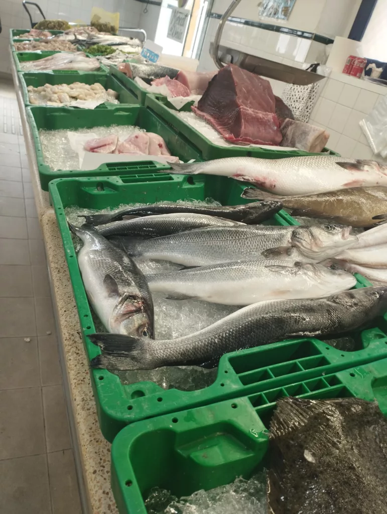 Poisson frais sur l´étale du marché